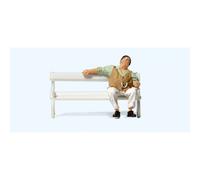 Preiser 28274 Man On The Park Bench Figure Pack HO NEW
