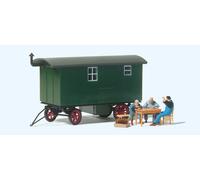 Preiser 33263 Construction Worker IN The Pause, Wagon Accessory Ready Model, New