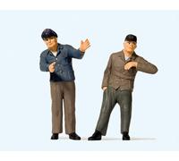 Preiser 44917 Engine Driver and Fireman Figure Set G Gauge