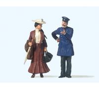 Preiser 45065 Conductor and Dame Figure Set