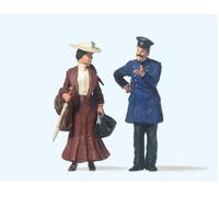 Preiser 45065 Conductor and Dame Figure Set