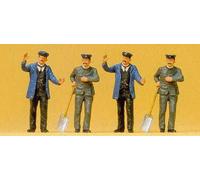 Preiser 65305 Engine Drivers (2) and Firemen (2) Figure Set