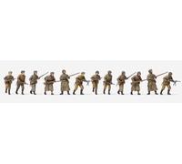 Preiser 72540 Attacking Infantry, Winter Uniform USSR 1941-45, 1:72 New 2025