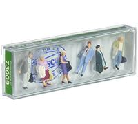 Preiser 73009 Travellers (6) British OO Scale Figure Set