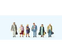 Preiser Travellers Figure Set (6 in a Pack) British PR73009 OO Gauge