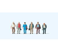Preiser 75018 Male Commuters (6) Figure Set