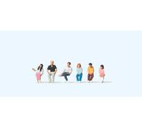 Preiser 75025 Youths Seated (6) Figure Set