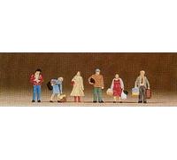 Preiser 79017 Passengers Waiting (6) Figure Set