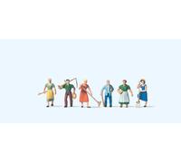Preiser 79040 Farm Workers (6) Figure Set N Gauge