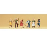 PREISER 79040 Scale N Farmers With Accessories Pieces 6