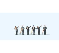 Preiser 79056 Engine Drivers (3) and Firemen (3) Figure Set N Gauge
