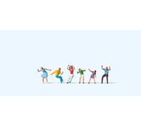 Preiser 79065 Chairoplane Riders (6) Figure Set