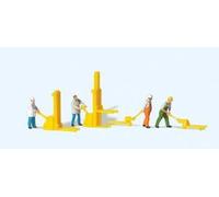 Preiser 79082 Warehousemen (Pk4) With Pallet Truck N gauge Figures