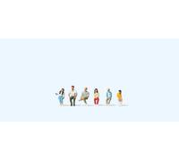 Preiser 79083 Youths Seated (6) Figure Set