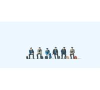 Preiser 79125 Industrial Workers/Dockers Seated (6) Figure Set