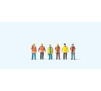 Preiser 79154 Workers in Protective Clothes (6) Figure Set