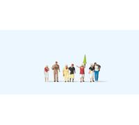 Preiser 79163 Tourists with Guide (7) Figure Set N Gauge