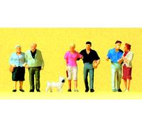 Preiser 79209 3 Sets Of Couples, One Dog N gauge
