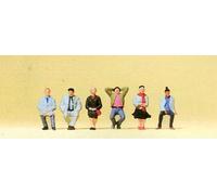 PREISER 79213 Scale N Adult Sitting People (Without Benches)