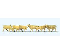 PREISER 79229 Scale N Light Brown Cows