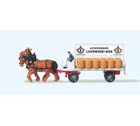 Beer wagon, two horses & driver N gauge Figures Preiser 79478