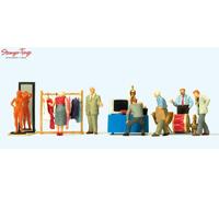 Preiser 10619 At the Flea Market Scene (6) Exclusive Figure Set