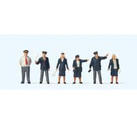 Preiser British Rail Staff (6) British OO Scale Figure Set PR73005 OO Scale