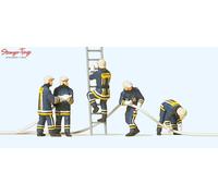 Preiser 10485 Firemen Fighting Fire (5) Exclusive Figure Set