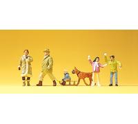 Preiser H0 10310 Figure Set Family Krause In The Snow 1:87