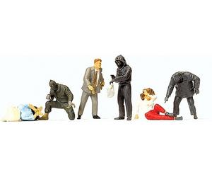 Preiser HO #10588 Pedestrians Robbers & Victims 1:87