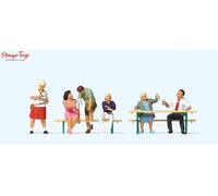 Preiser In the Beer Garden (6) Exclusive Figure Set 1:87 HO Scale