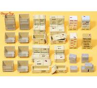 Preiser Pallets/Crates/Totes Kit 1:87 HO Scale
