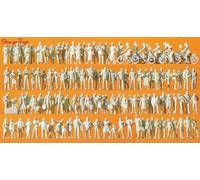 PREISER 16337 HO Scale Assorted Travelers And Passers 120 Coloring Pieces