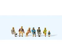 Preiser Seated Persons 1925-30 (7) 75th Anniversary Figure Set HO Gauge PR12444