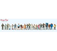 Preiser 14413 Pedestrians, Hikers, 24 Figures, H0