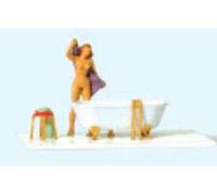 Preiser Woman at the Bath Tub Figure - Figure - Figurine - 364207031 - Adult