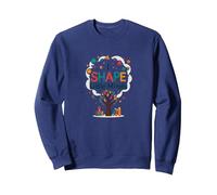 PreK Teacher I Shape Little Minds Inspirational Gift Sweatshirt, Adult Unisex, Navy, XL