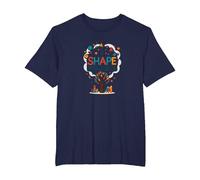 PreK Teacher I Shape Little Minds Inspirational Gift T-Shirt, Men's Big and Tall, Navy, 2X Tall