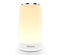 PREKIAR Touch Bedside Lamp, LED Table Lamp Nightstand Lamp Night Lights, 6W Desk Lamps Dimmable 2900K-3100K & Color Changing RGB for Bedrooms, Living Rooms and Office