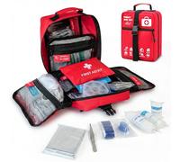 Prelady First Aid Kit, Large Emergency Medical Supplies, TSA Approved, Waterproof, for Car, Home, Camping, Hiking, Red