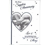 prelude 45th Anniversary Card ~ On Your Sapphire Anniversary Love & Happiness Always