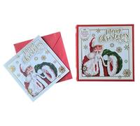 Prelude Box Of 10 Santa Merry Christmas 6x6 Inch Cards