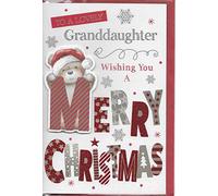 prelude Granddaughter Christmas Card ~ To A Lovely Granddaughter At Christmas.. christmastime is coming .. ~Santa Bear Card
