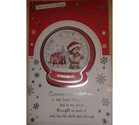 prelude Great Granddaughter Christmas Card ~ To A Special Great-Granddaughter At Christmas ~ Bear & Snowman Slim Card