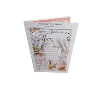 Mum & Dad 25th Anniversary Card ~ Congratulations On Your Silver Anniversary Mum & Dad ~ Large Quality Card