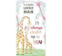 Prelude Nan Birthday Greeting Card, Giraffe Design, 'I'll Always Look up to You' Sentiment