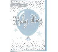 Prelude New Baby Boy Card ~ Baby On The Birth Of Your Gorgeous Son ~ Lovely Quality New Baby Card.