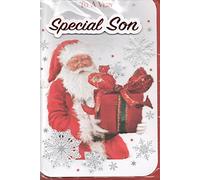 prelude Son Christmas Card ~ To A Very Special Son Santa Claus & Presents ~ Quality Large Card