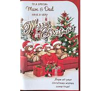Prelude To A Special Mum and Dad Have A Very Merry Christmas Card