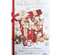 Prelude To A Very Special Friend At Christmas Card, 19x13cm, White